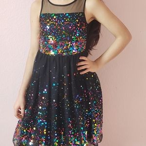 Gorgeous black sparkly dress for girls